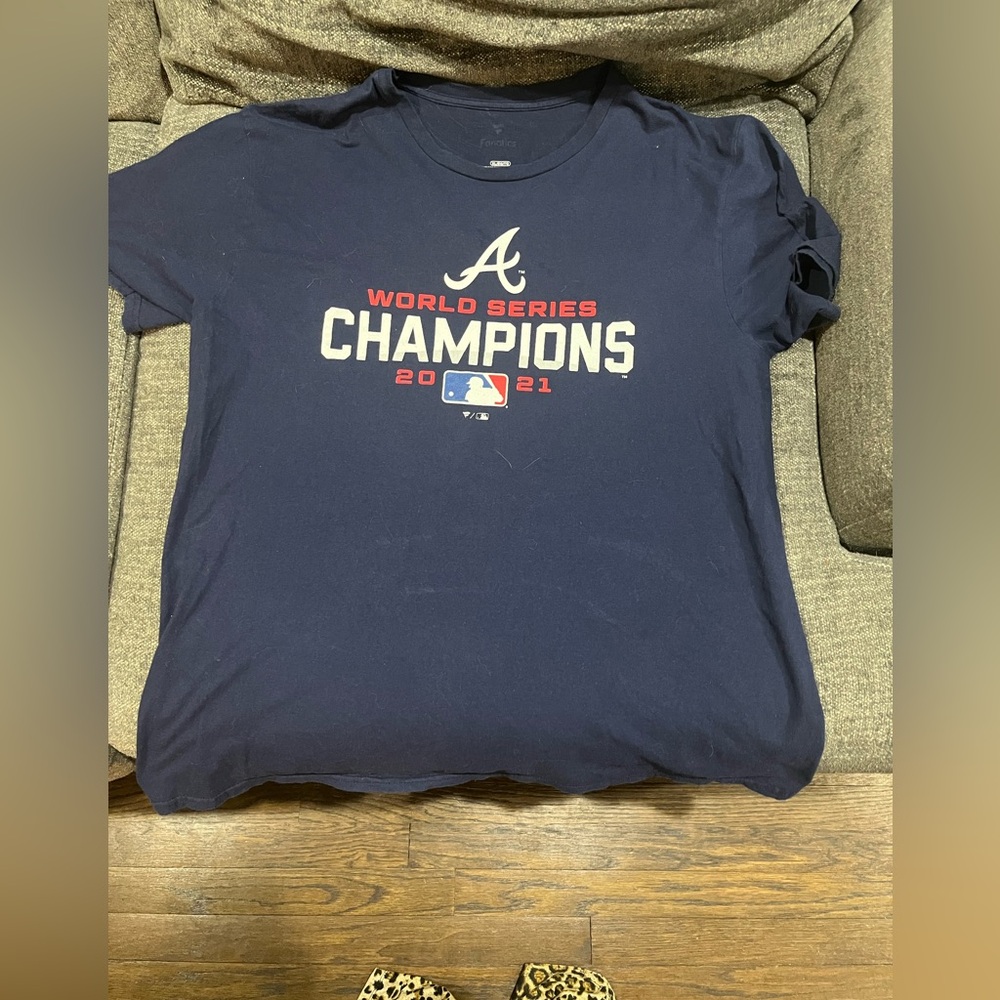 Atlanta Braves 2021 World Series Champion Tee, GUC, Size XL